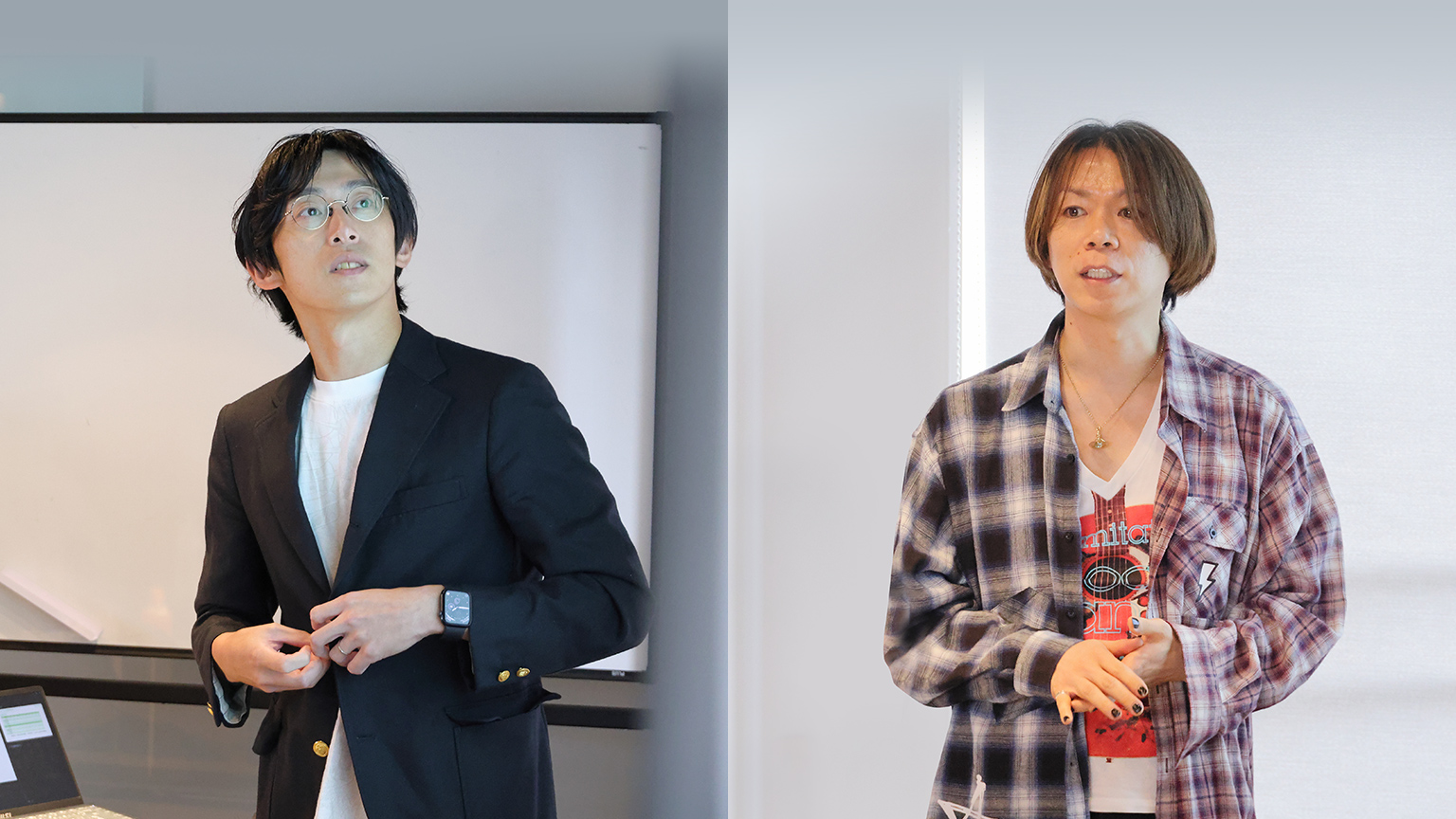 社員が話してる様子